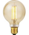 E27 6,5W dimmbare LED Globe-Lampe - G80, 550lm, Filament, 2200K, Goldglas