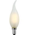 E14 2W dimmbare LED-Windstoßkerze - C35, 140lm, Mattglas, Filament