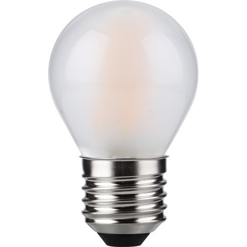 E27 4W dimmbare LED-Tropfenlampe - G45, Filament, Mattglas, 2500K
