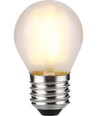 E27 4W dimmbare LED-Tropfenlampe - G45, Filament, Mattglas, 2500K