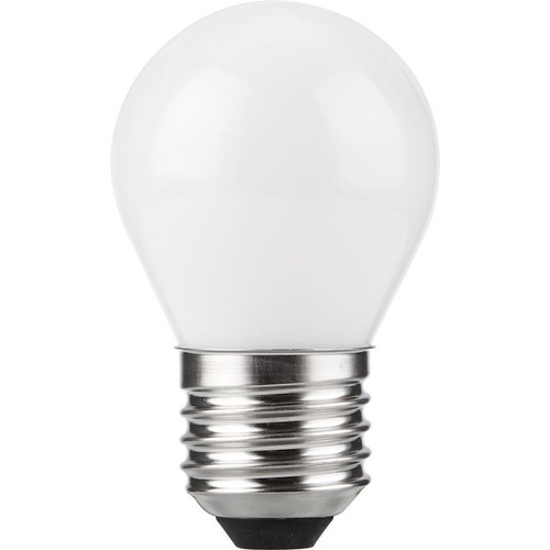 E27 4W dimmbare LED-Tropfenlampe - G45, Filament, Opalglas, 2500K