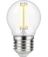 E27 4W dimmbare LED-Tropfenlampe - G45, Filament, 2200K, Klarglas