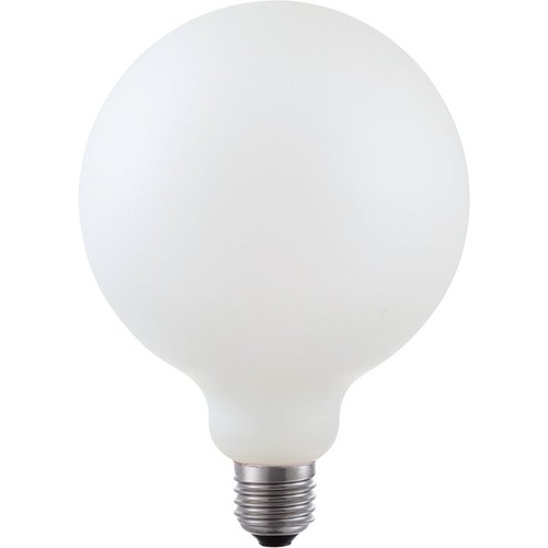 E27 5,5W dimmbare LED Globe-Lampe - G125, Filament, Mattweiß, 2500K, 520lm