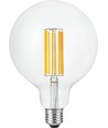 E27 7W dimmbare LED Globe-Lampe - G125, Filament, 2200K, 600lm, Klarglas
