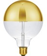 E27 6,5W dimmbare LED Kerzenlampe - G125, kopfverspiegelt gold, 2500K