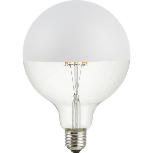 E27 6,5W dimmbare LED Globe-Lampe - G125, kopfverspiegelt, Filament, 2500K