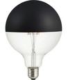E27 6,5W dimmbare LED Kerzenlampe - G125, kopfverspiegelt schwarz, 2500K