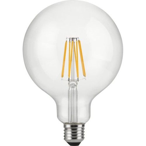 E27 12W dimmbare LED Globe-Lampe - G125, Filament, 1250lm, 2500K, Klarglas