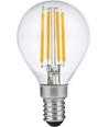 E14 4W dimmbare LED-Tropfenlampe - G45, Filament, 2500K, Klarglas