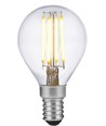 E14 4W dimmbare LED-Tropfenlampe - G45, Filament, 2500K, Klarglas