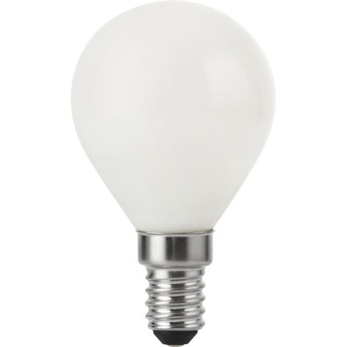 E14 4W dimmbare LED-Tropfenlampe - G45, Opalglas, 2500K, 310lm
