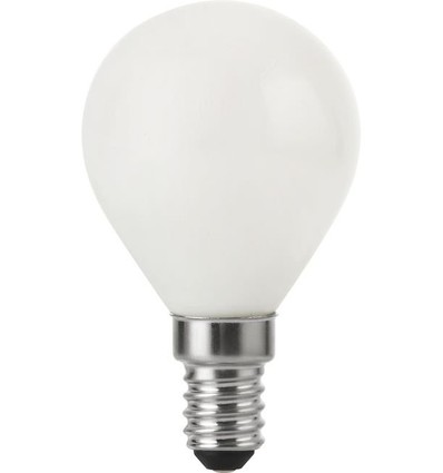 E14 4W dimmbare LED-Tropfenlampe - G45, Opalglas, 2500K, 310lm