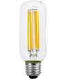 E27 6,5W dimmbare LED-Filament-Röhrenlampe - 13cm, 2500K, Klarglas, 600lm