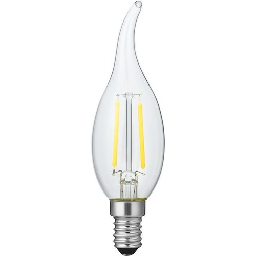 E14 1,5W dimmbare LED-Kerzenlampe mit Spitze - C35, 140lm, 2200K, Klarglas, Filament
