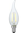 E14 1,5W dimmbare LED-Kerzenlampe mit Spitze - C35, 140lm, 2200K, Klarglas, Filament