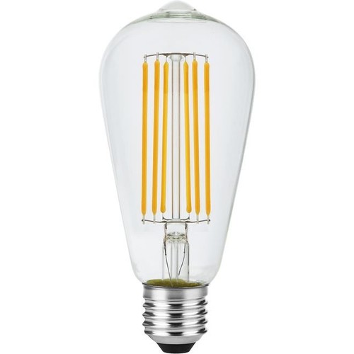 E27 5,5W dimmbare LED-Filamentlampe - ST64 Rustika, 460lm, 2200K, Klarglas