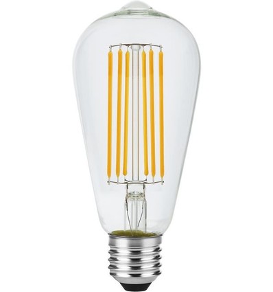 E27 5,5W dimmbare LED-Filamentlampe - ST64 Rustika, 460lm, 2200K, Klarglas