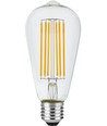 E27 5,5W dimmbare LED-Filamentlampe - ST64 Rustika, 460lm, 2200K, Klarglas