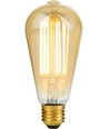 E27 6,5W dimmbare LED-Filamentlampe - ST64 Rustika, 2200K, Goldglas, 550lm
