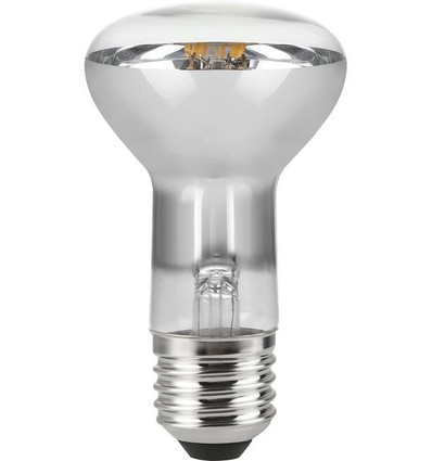 E27 5,5W dimmbare LED-Filament-Lampe - R63, 400lm, 2500K, Klarglas