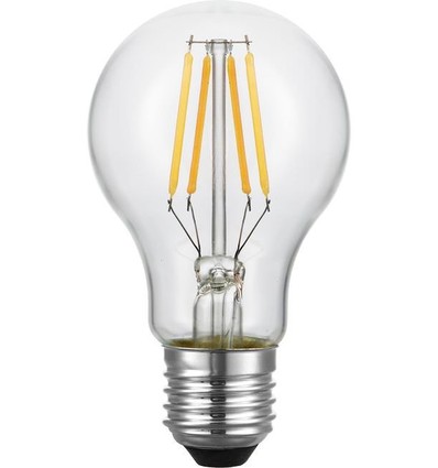 E27 4W dimmbare LED-Filamentlampe - A60, 2200K, Klarglas, 360lm