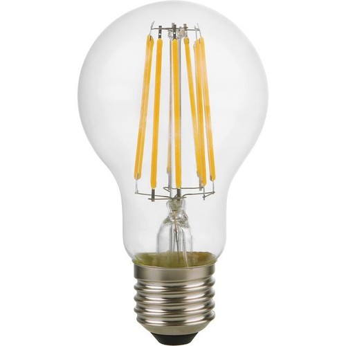 E27 8W dimmbare LED-Lampe - A60, Filament, 806lm, Klarglas, 2500K