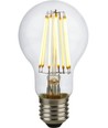 E27 8W dimmbare LED-Lampe - A60, Filament, 806lm, Klarglas, 2500K