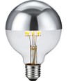 E27 6,5W dimmbare LED Kerzenlampe - G95, kopfverspiegelt, 2500K