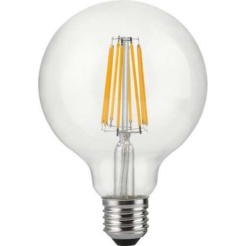 E27 10W dimmbare LED Globe-Lampe - G95, Filament, 1055lm, 2500K, Klarglas