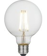 E27 8W dimmbare LED Globe-Lampe - G95, Filament, 2500K, Klarglas, 740lm