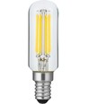 E14 4W dimmbare LED-Röhrenlampe - 8,5cm, Filament, 2500K, Klarglas