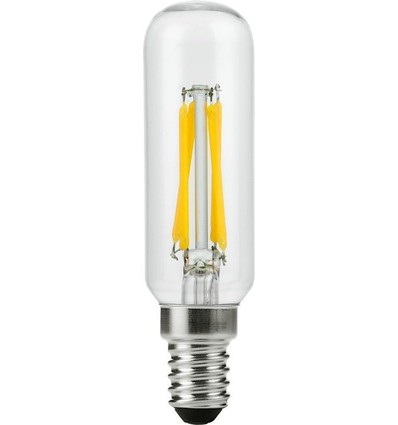 E14 4W dimmbare LED-Röhrenlampe - 9,5cm, Filament, 2700K, Klarglas