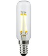 E14 4W dimmbare LED-Röhrenlampe - 9,5cm, Filament, 2700K, Klarglas