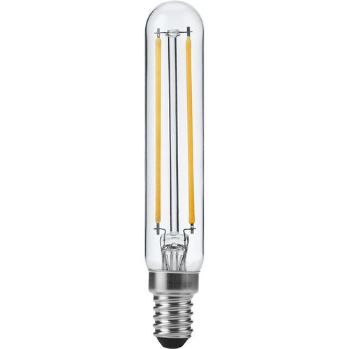 E14 4W dimmbare LED-Röhrenlampe - 11,5cm, Filament, 2500K, Klarglas
