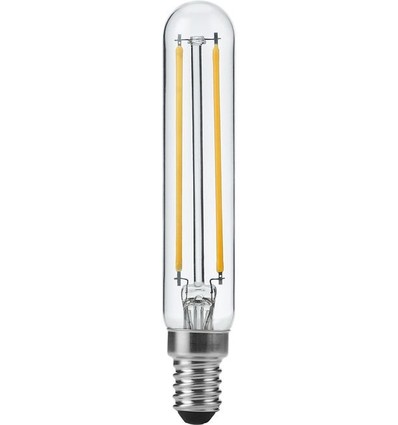 E14 4W dimmbare LED-Röhrenlampe - 11,5cm, Filament, 2500K, Klarglas