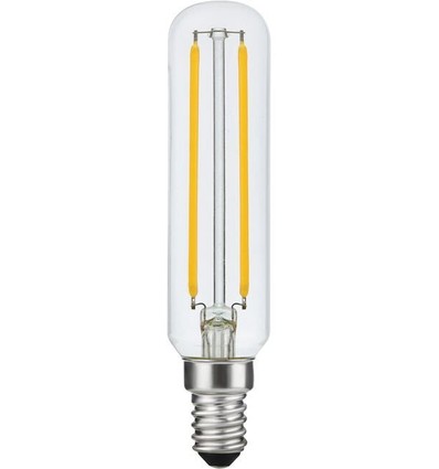 E14 4W dimmbare LED-Röhrenlampe - 11,5cm, 2200K, Filament, Klarglas