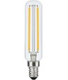 E14 4W dimmbare LED-Röhrenlampe - 11,5cm, 2200K, Filament, Klarglas
