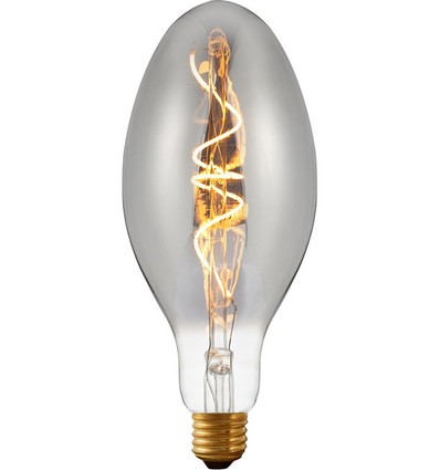 E27 4W dimmbare LED-Filamentlampe - Ellipse C100, Smoke, 2200K, 100lm