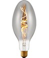 E27 4W dimmbare LED-Filamentlampe - Ellipse C100, Smoke, 2200K, 100lm