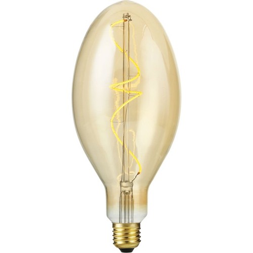 E27 4W dimmbare LED-Lampe - Big Flex Ellipse, 200lm, 2000K, Goldglas, Filament