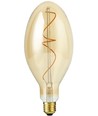 E27 4W dimmbare LED-Lampe - Big Flex Ellipse, 200lm, 2000K, Goldglas, Filament