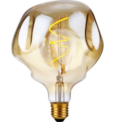 E27 4W XL Flex Mystery LED-Lampe - G125, dimmbar, 2000K, Goldglas, Filament