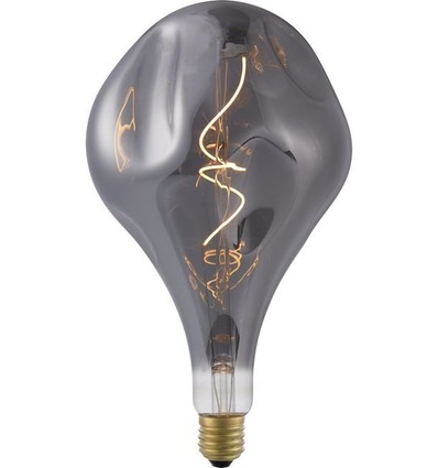 E27 4W XXL Flex Mystery LED-Lampe - A165, 100lm, 2200K, dimmbar, Rauchglas