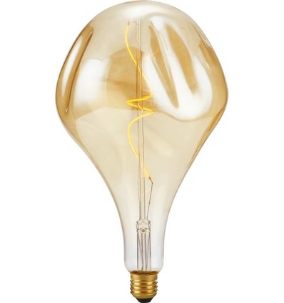 E27 4W XXL Filament LED-Lampe - A165, Mystery, dimmbar, 2000K, Goldglas