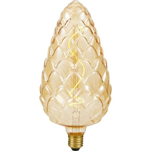E27 4W XXL Flex Pine-Cone Filamentlampe - 200lm, Goldglas, dimmbar, 2000K