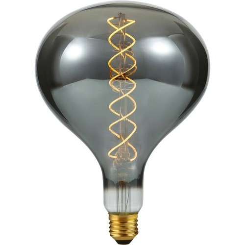 E27 6W dimmbare XXL LED-Lampe - R160, 180lm, Rauchglas, 2200K, Filament Flex
