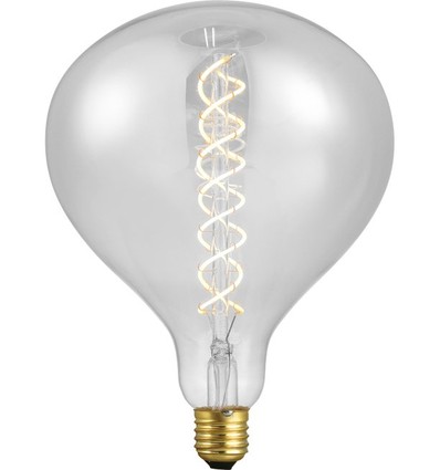 E27 5,5W dimmbare LED XXL Filament-Lampe - R160, 380lm, 2200K, Klarglas