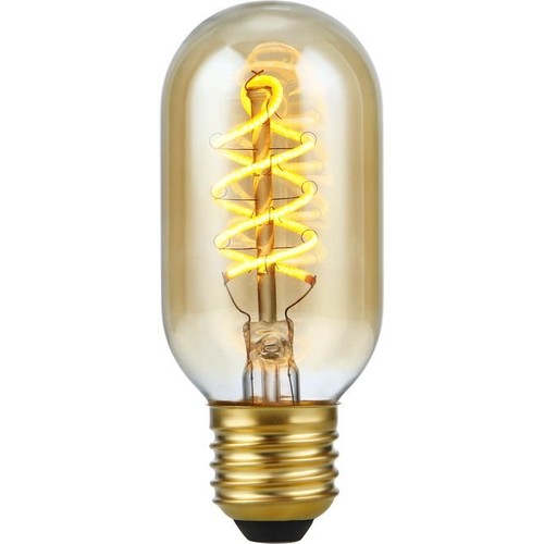 E27 5W dimmbare LED-Lampe - Filament Flex DH Tube, 2000K, Goldglas, 300lm
