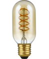 E27 5W dimmbare LED-Lampe - Filament Flex DH Tube, 2000K, Goldglas, 300lm