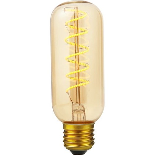 E27 4W dimmbare LED-Lampe - Flex AX Tube, 13cm, 2000K, Goldglas, Filament